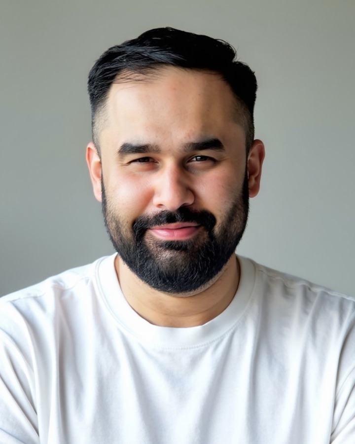 Portrait of Sahil Pahwa, co-founder of Intect